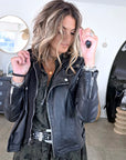 Perfecto 100% cuir noir 2&1 - 𝐌𝐚𝐫𝐢𝐧𝐚𝟒𝟒𝐟𝐚𝐦𝐢𝐥𝐲