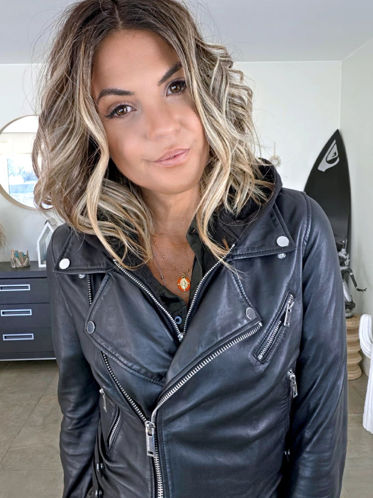 Perfecto 100% cuir noir 2&amp;1 - 𝐌𝐚𝐫𝐢𝐧𝐚𝟒𝟒𝐟𝐚𝐦𝐢𝐥𝐲