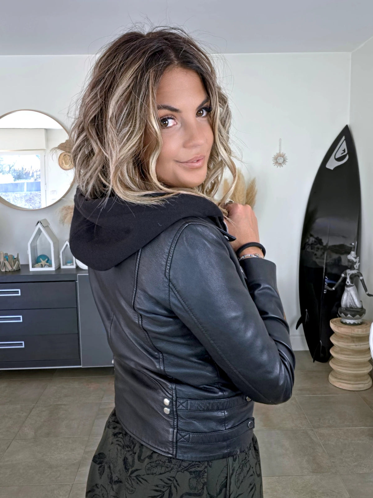 Perfecto 100% cuir noir 2&amp;1 - 𝐌𝐚𝐫𝐢𝐧𝐚𝟒𝟒𝐟𝐚𝐦𝐢𝐥𝐲