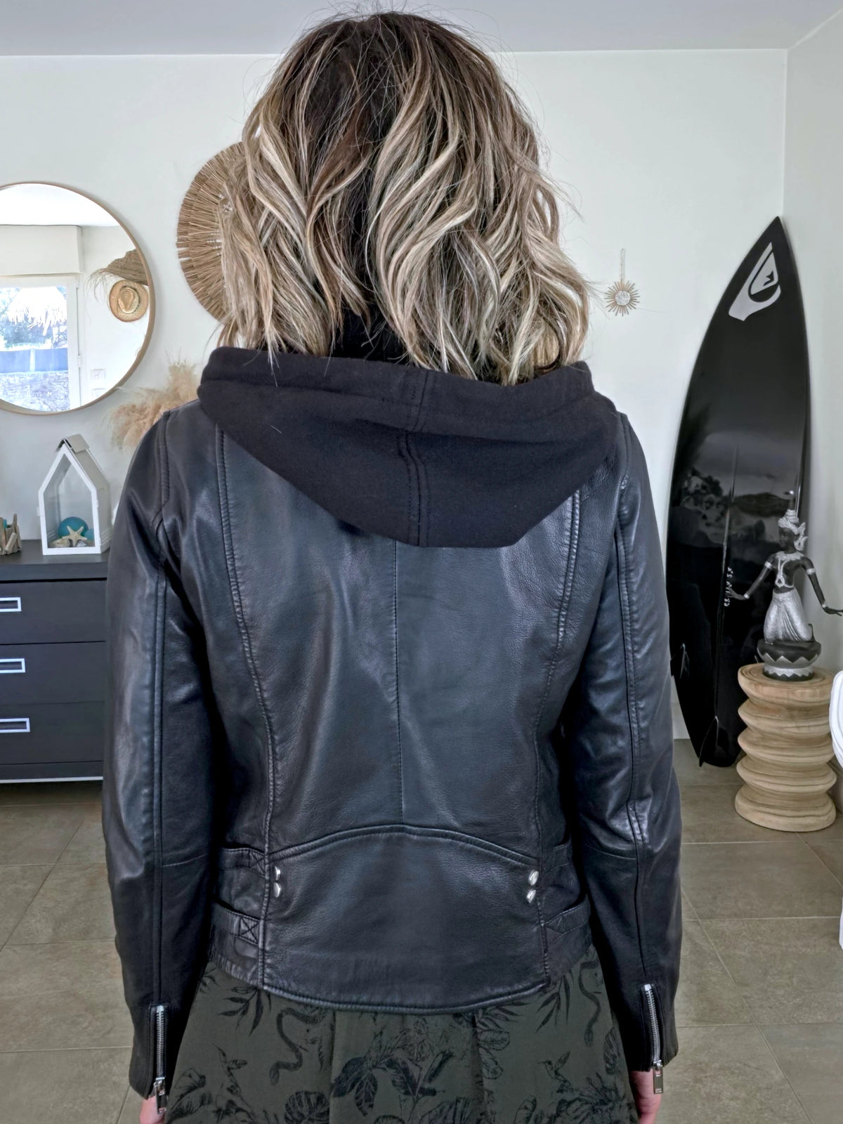 Perfecto 100% cuir noir 2&amp;1 - 𝐌𝐚𝐫𝐢𝐧𝐚𝟒𝟒𝐟𝐚𝐦𝐢𝐥𝐲
