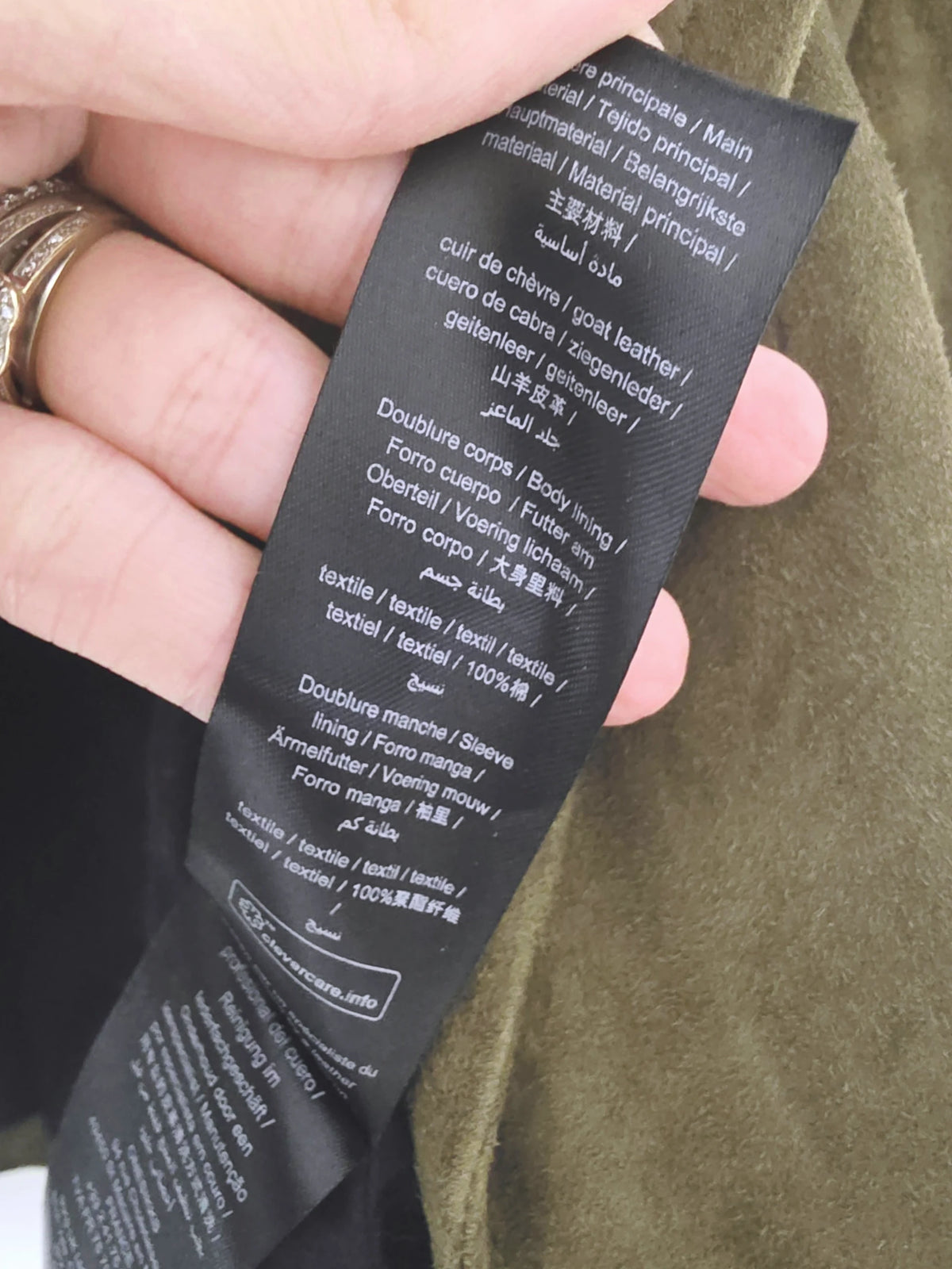 Perfecto kaki 100% cuir de chèvre - 𝐌𝐚𝐫𝐢𝐧𝐚𝟒𝟒𝐟𝐚𝐦𝐢𝐥𝐲