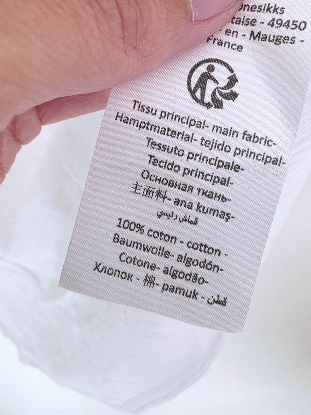 T-shirt blanc Rock au dos - 𝐌𝐚𝐫𝐢𝐧𝐚𝟒𝟒𝐟𝐚𝐦𝐢𝐥𝐲