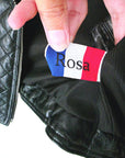 Perfecto noir matelassé 100% cuir