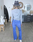 Cardigan gris "love"