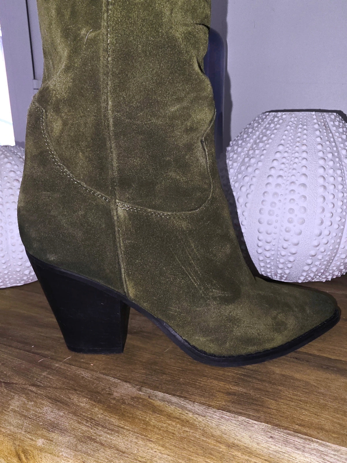 Bottes kaki 100% cuir fabrication Italienne