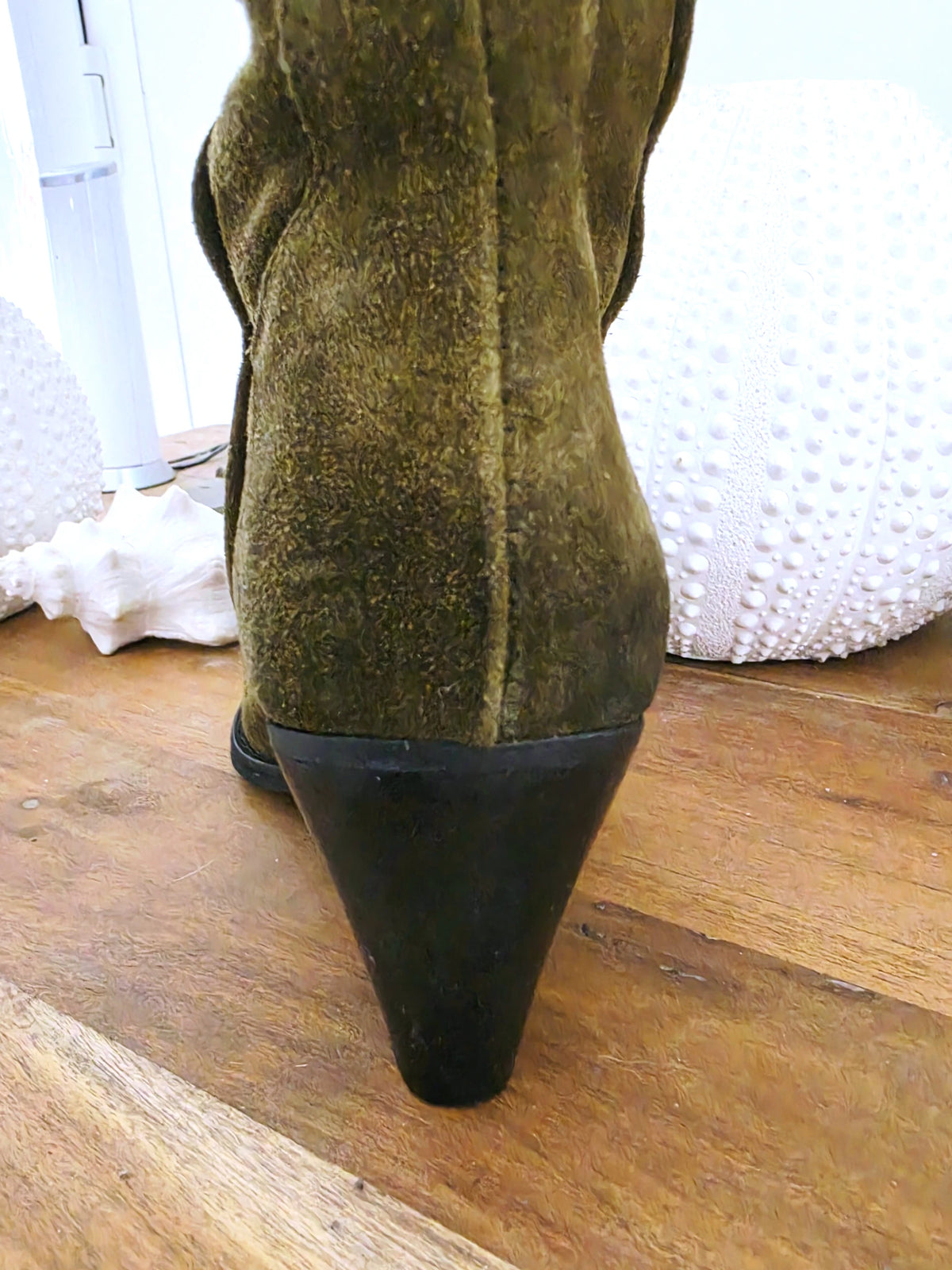 Bottes kaki 100% cuir fabrication Italienne
