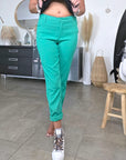 Pantalon chic vert