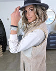 Manteau sans manche beige à bouclette - 𝐌𝐚𝐫𝐢𝐧𝐚𝟒𝟒𝐟𝐚𝐦𝐢𝐥𝐲