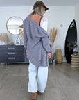 T-shirt blanc encolure en V au dos - 𝐌𝐚𝐫𝐢𝐧𝐚𝟒𝟒𝐟𝐚𝐦𝐢𝐥𝐲
