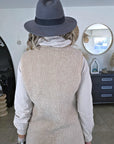 Manteau sans manche beige à bouclette - 𝐌𝐚𝐫𝐢𝐧𝐚𝟒𝟒𝐟𝐚𝐦𝐢𝐥𝐲