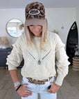 Pull beige à maille chaude - 𝐌𝐚𝐫𝐢𝐧𝐚𝟒𝟒𝐟𝐚𝐦𝐢𝐥𝐲