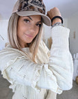 Pull beige à maille chaude - 𝐌𝐚𝐫𝐢𝐧𝐚𝟒𝟒𝐟𝐚𝐦𝐢𝐥𝐲