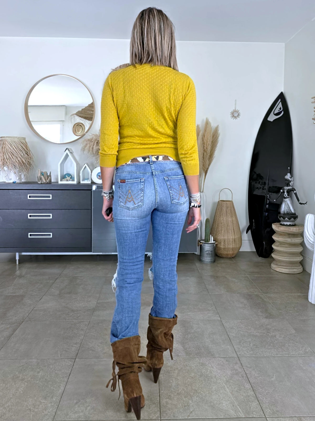 Jean customisé Pièce unique