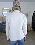 Veste en bouclette écrue