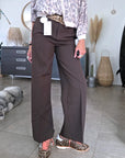 Pantalon palazzo marron - 𝐌𝐚𝐫𝐢𝐧𝐚𝟒𝟒𝐟𝐚𝐦𝐢𝐥𝐲