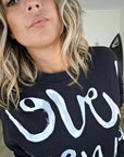 Robe noire à inscriptions - 𝐌𝐚𝐫𝐢𝐧𝐚𝟒𝟒𝐟𝐚𝐦𝐢𝐥𝐲