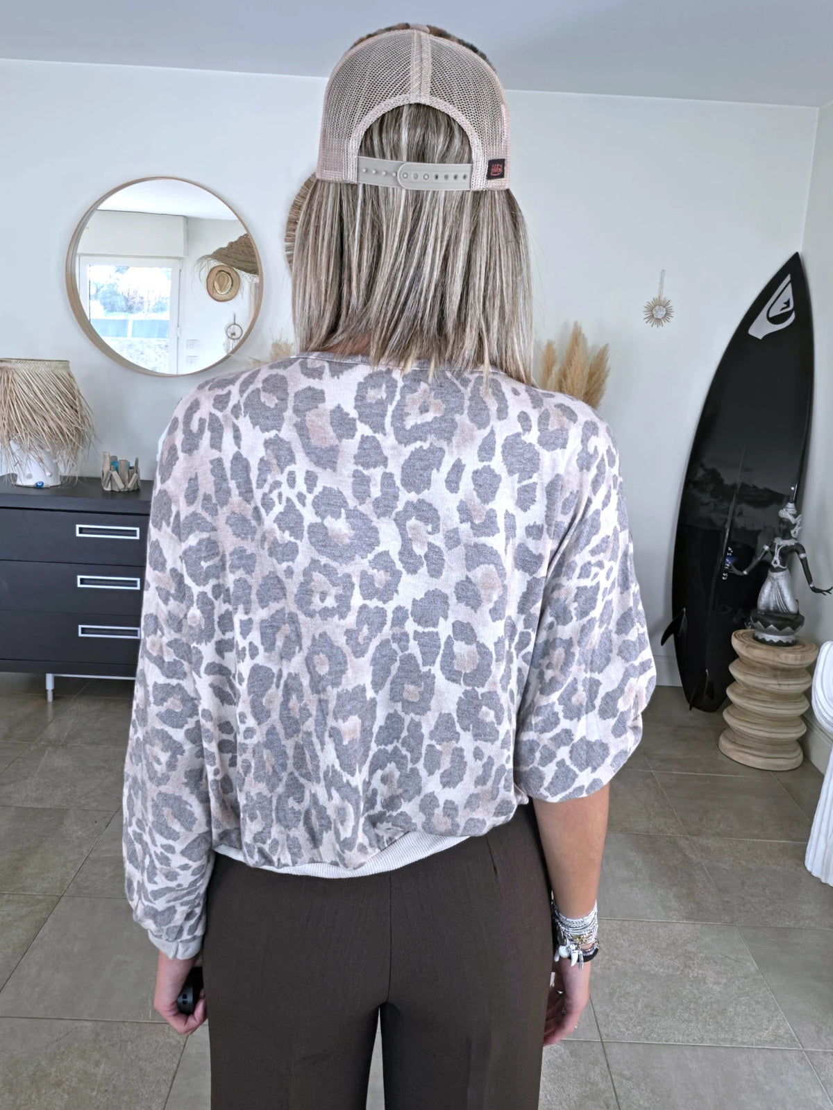 Cardigan à imprimé léopard double sens - 𝐌𝐚𝐫𝐢𝐧𝐚𝟒𝟒𝐟𝐚𝐦𝐢𝐥𝐲