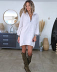 Robe écrue chinée à maille douce - 𝐌𝐚𝐫𝐢𝐧𝐚𝟒𝟒𝐟𝐚𝐦𝐢𝐥𝐲
