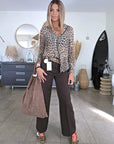 Pantalon palazzo marron - 𝐌𝐚𝐫𝐢𝐧𝐚𝟒𝟒𝐟𝐚𝐦𝐢𝐥𝐲