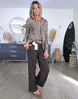 Pantalon palazzo marron - 𝐌𝐚𝐫𝐢𝐧𝐚𝟒𝟒𝐟𝐚𝐦𝐢𝐥𝐲