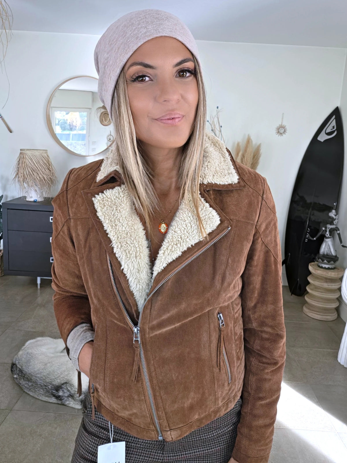 Perfecto 100% cuir cognac