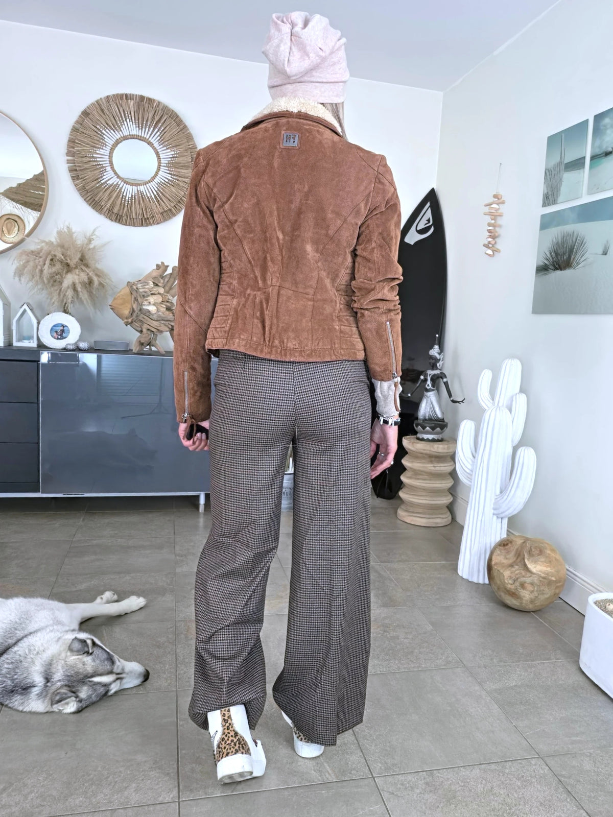 Perfecto 100% cuir cognac