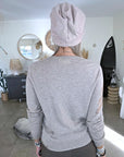 Bonnet beige chiné