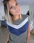 T-shirt tricolore - 𝐌𝐚𝐫𝐢𝐧𝐚𝟒𝟒𝐟𝐚𝐦𝐢𝐥𝐲