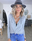 Cardigan gris "love"