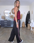 Pantalon noir à bandes latérales - 𝐌𝐚𝐫𝐢𝐧𝐚𝟒𝟒𝐟𝐚𝐦𝐢𝐥𝐲