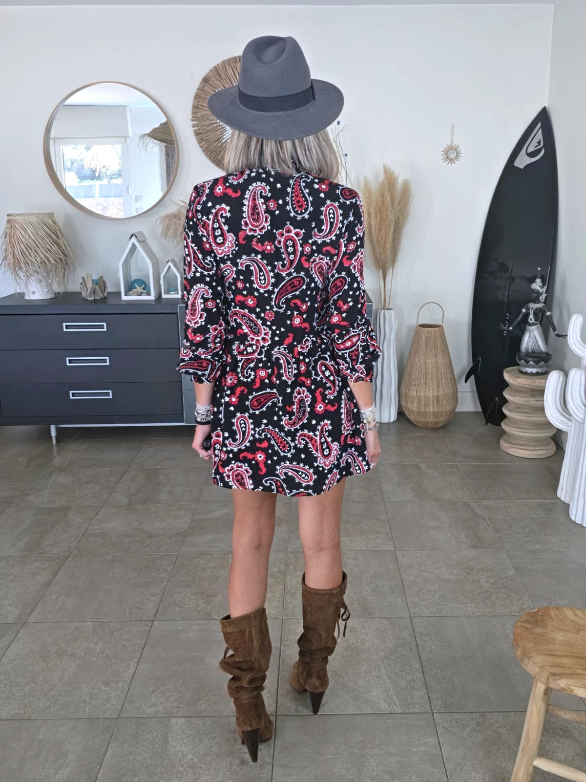 Robe à imprimé cachemire