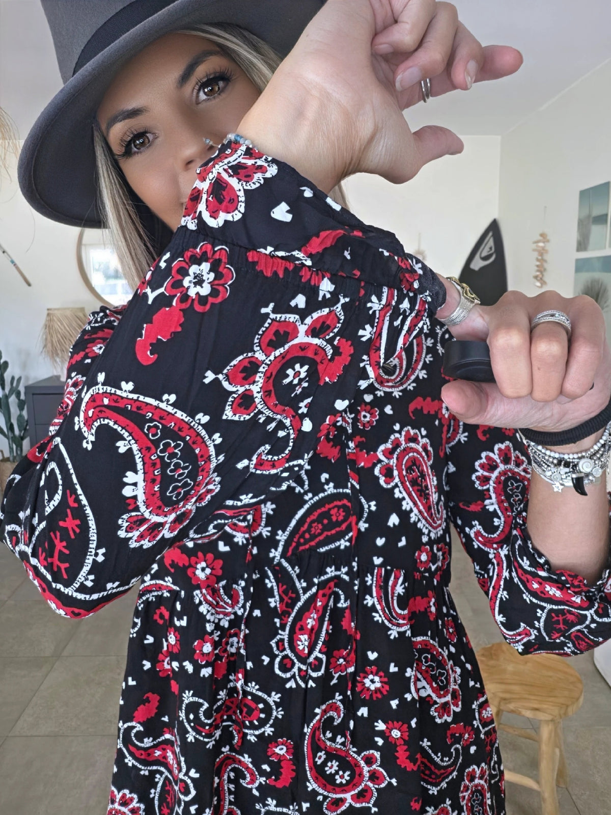 Robe à imprimé cachemire
