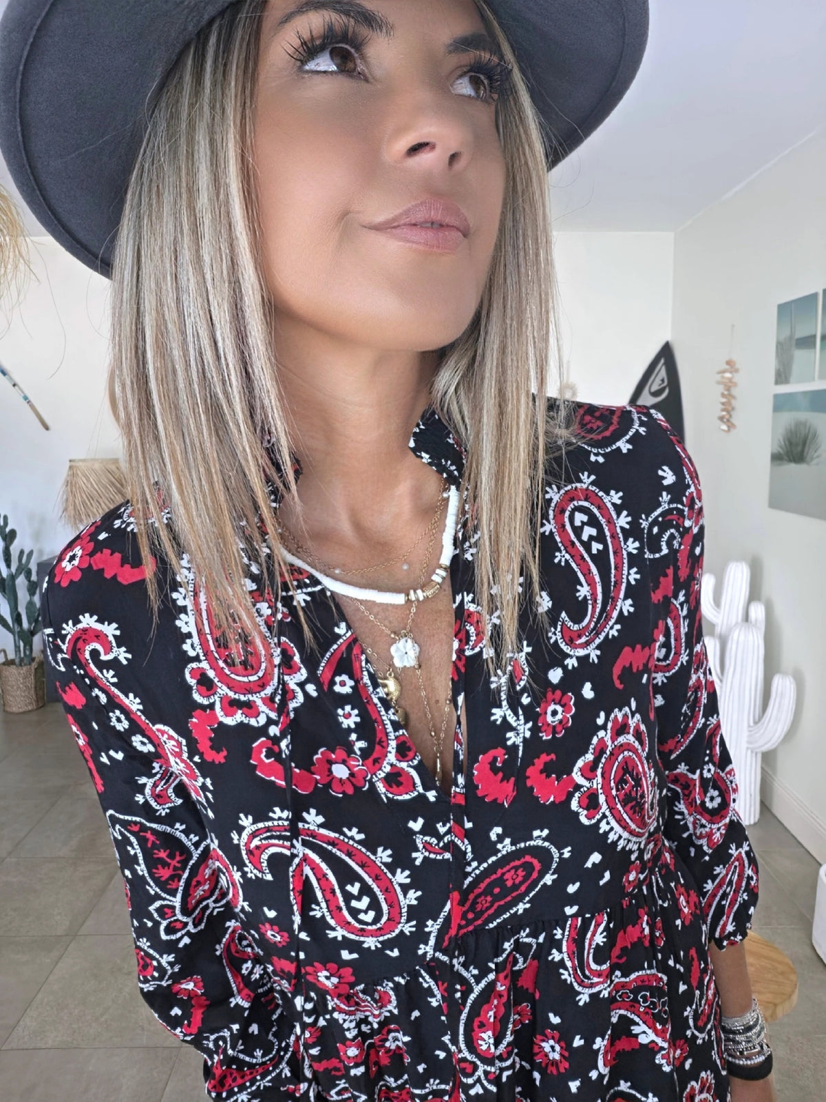 Robe à imprimé cachemire