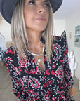 Robe à imprimé cachemire