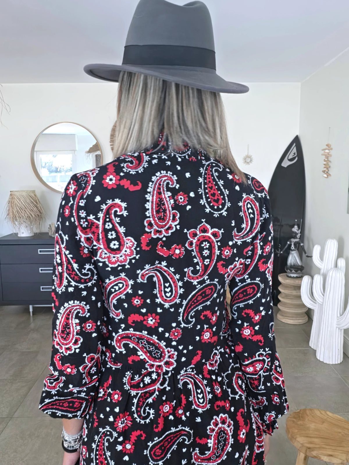 Robe à imprimé cachemire