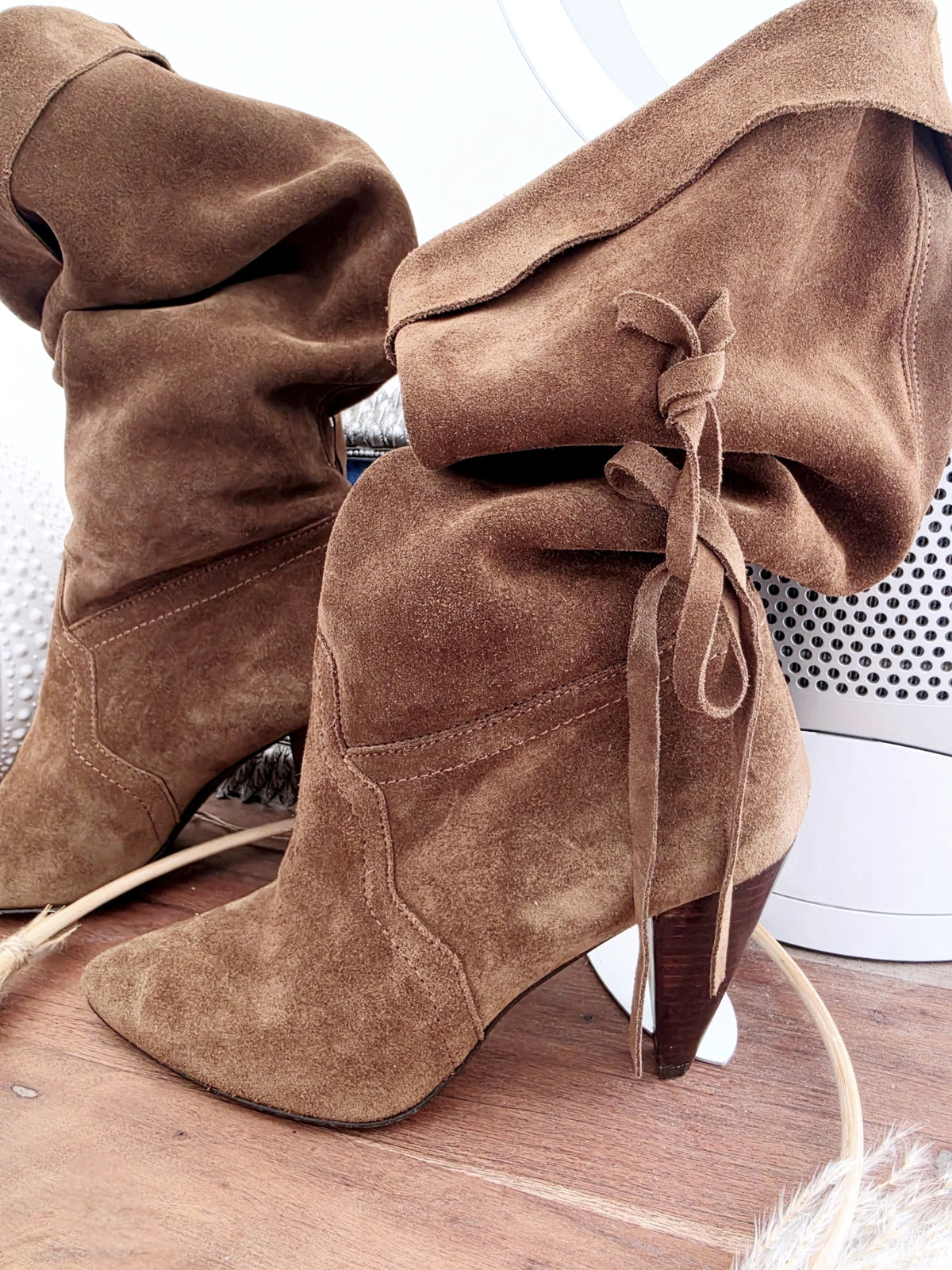 Bottes marron 100% cuir