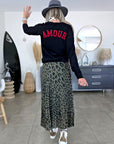 Pull noir inscription dos amour en rouge - 𝐌𝐚𝐫𝐢𝐧𝐚𝟒𝟒𝐟𝐚𝐦𝐢𝐥𝐲