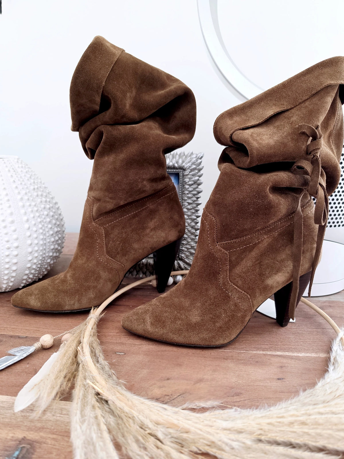 Bottes marron 100% cuir
