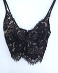 Brassière noire en dentelle