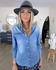 Chemise bleue rock'n'roll - 𝐌𝐚𝐫𝐢𝐧𝐚𝟒𝟒𝐟𝐚𝐦𝐢𝐥𝐲