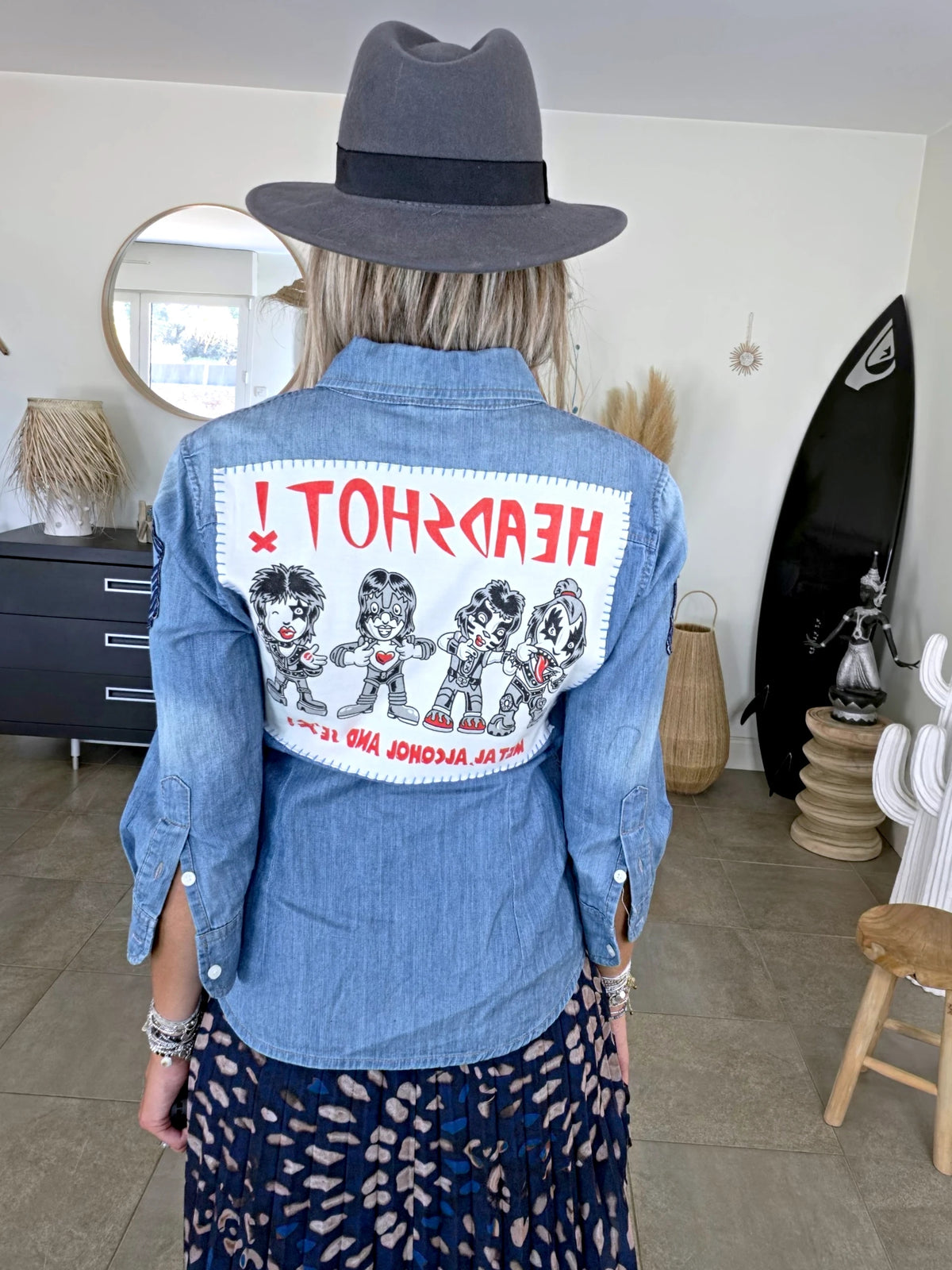 Chemise bleue rock'n'roll - 𝐌𝐚𝐫𝐢𝐧𝐚𝟒𝟒𝐟𝐚𝐦𝐢𝐥𝐲