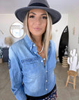 Chemise bleue rock'n'roll - 𝐌𝐚𝐫𝐢𝐧𝐚𝟒𝟒𝐟𝐚𝐦𝐢𝐥𝐲