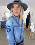 Chemise bleue rock'n'roll - 𝐌𝐚𝐫𝐢𝐧𝐚𝟒𝟒𝐟𝐚𝐦𝐢𝐥𝐲