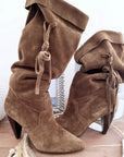 Bottes marron 100% cuir