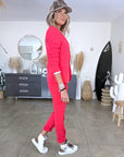 Veste cintrée rouge vif - 𝐌𝐚𝐫𝐢𝐧𝐚𝟒𝟒𝐟𝐚𝐦𝐢𝐥𝐲