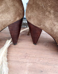 Bottes marron 100% cuir