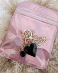 Collier cœur noir