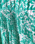 Robe blanche à imprimé vert vif - 𝐌𝐚𝐫𝐢𝐧𝐚𝟒𝟒𝐟𝐚𝐦𝐢𝐥𝐲