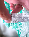 Robe blanche à imprimé vert vif - 𝐌𝐚𝐫𝐢𝐧𝐚𝟒𝟒𝐟𝐚𝐦𝐢𝐥𝐲