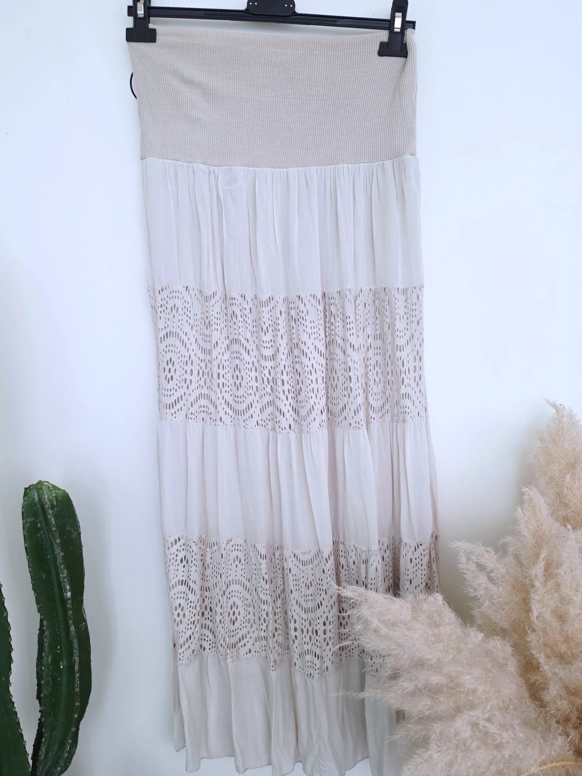 Jupe robe écrue 2 &amp; 1